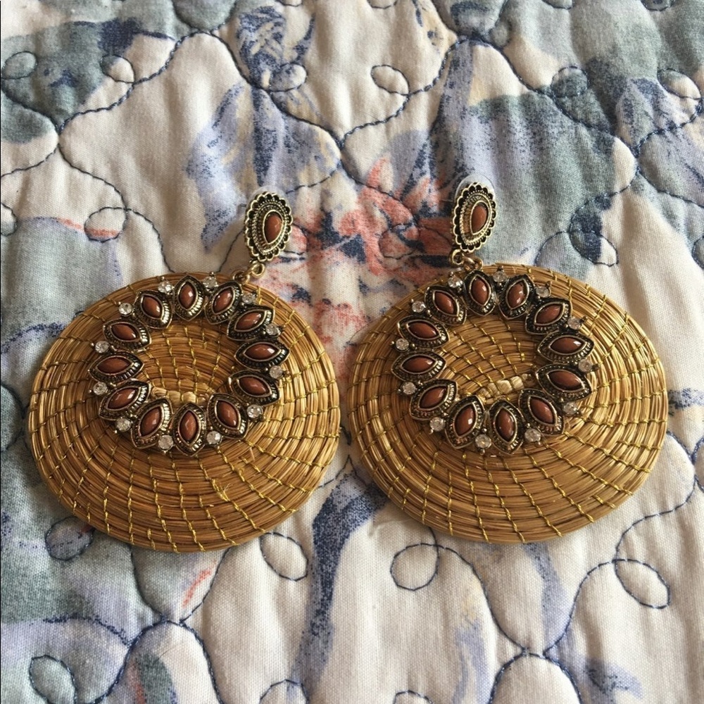 Brazilian Hand Woven Earrings